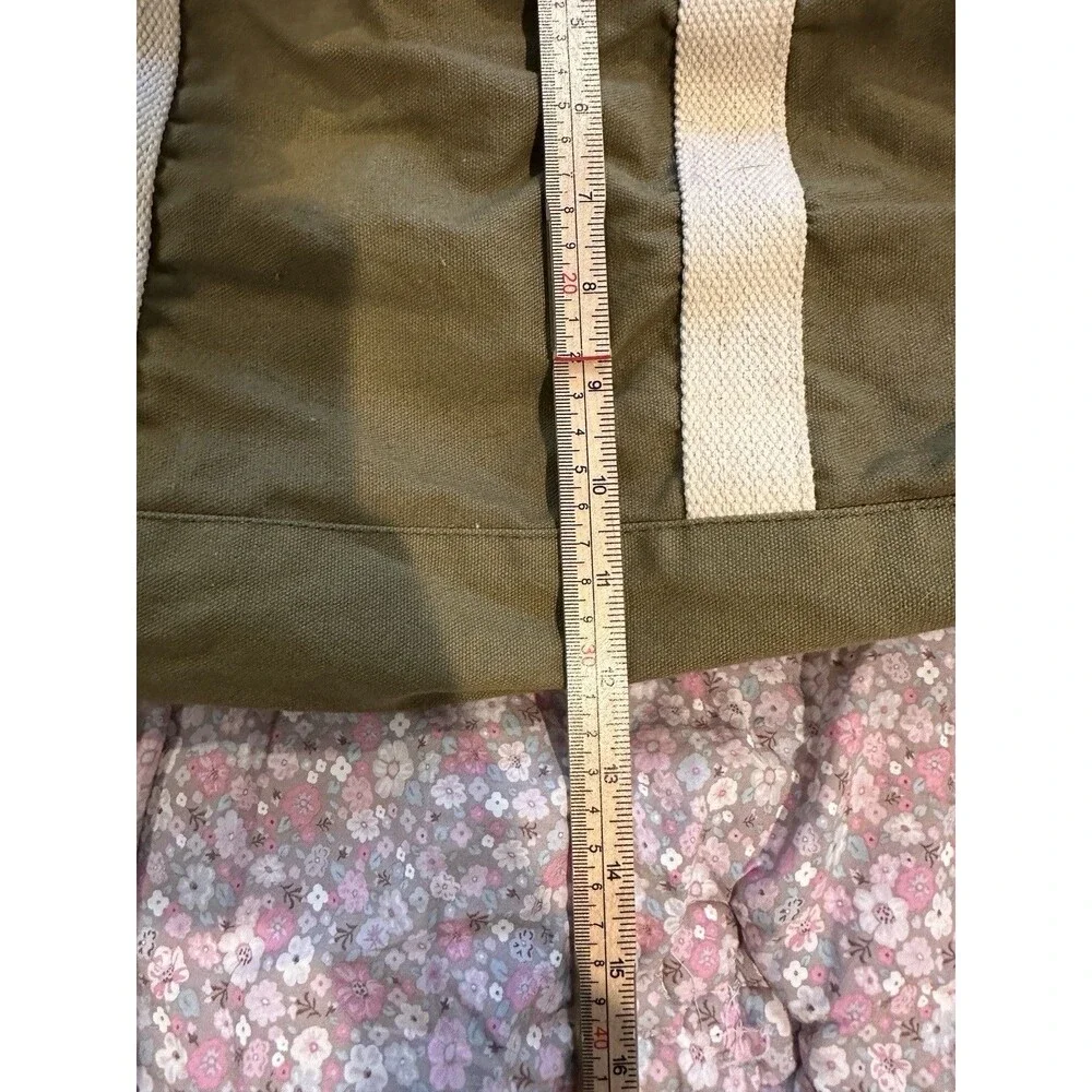 KNOWN SUPPLY Organic Canvas Duffle Bag Olive Green Weekend Travel Tote